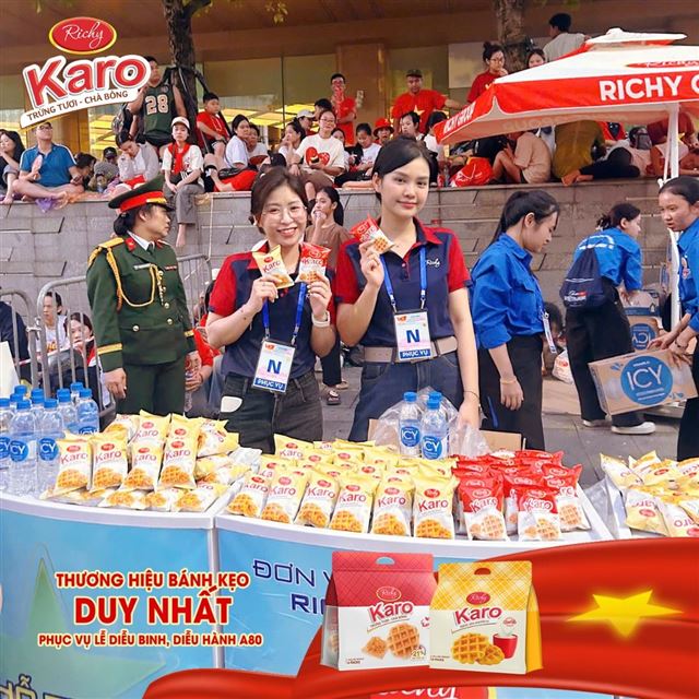 Richy tiếp sức người dân dự đại lễ Quốc khánh với gần 1 triệu bánh Karo