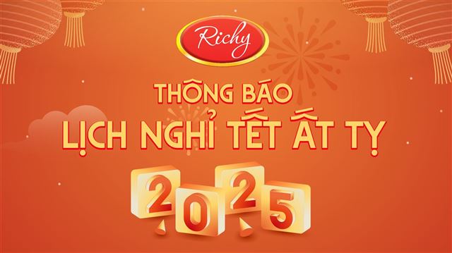 THÔNG BÁO LỊCH NGHỈ TẾT NGUYÊN ĐÁN 2025