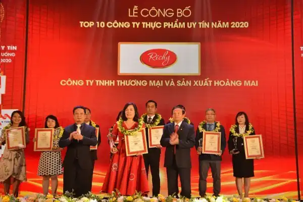 Tự hào Richy: Top 10 Công ty Uy tín ngành Thực phẩm năm 2020