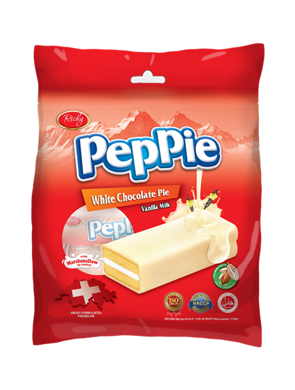 Peppie Vanilla Milk Chocolate Pie (Bag)