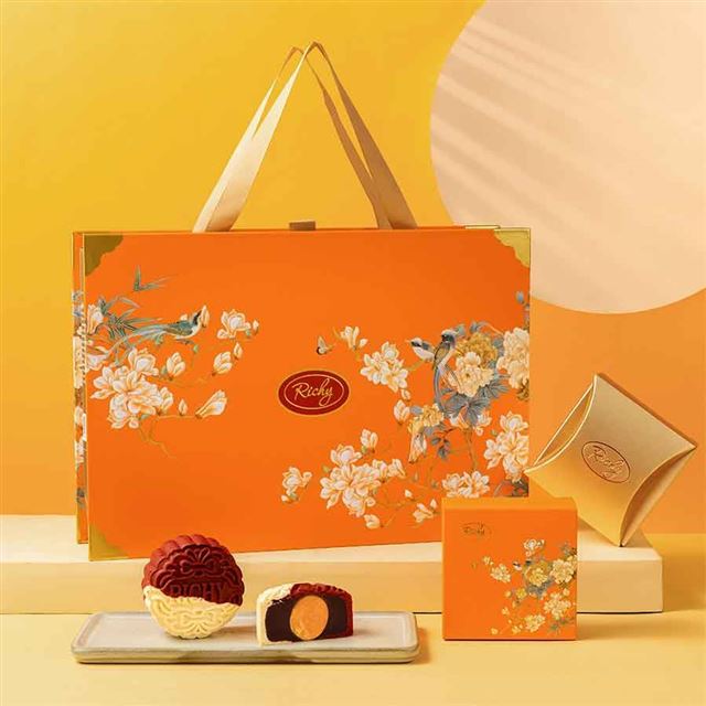 Bánh Trung Thu Richy 2025 Thu - Thu vũ (Cam)