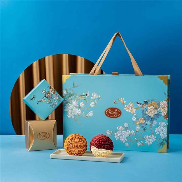 Bánh Trung Thu Richy 2025 Thu - Thu vũ (Xanh)