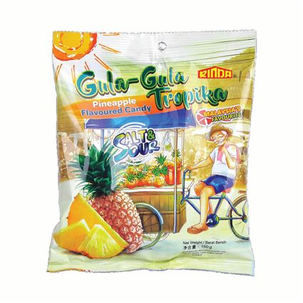 Rinda Fruit Candy 150g (Bag) with Pineapple Flavor