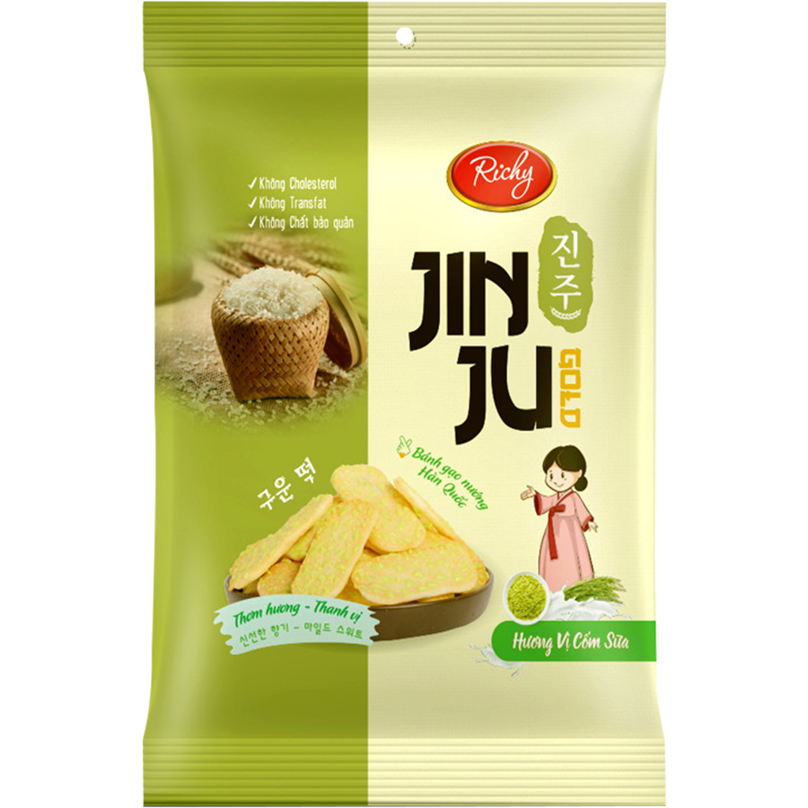 Bánh gạo Jinju vị cốm sữa