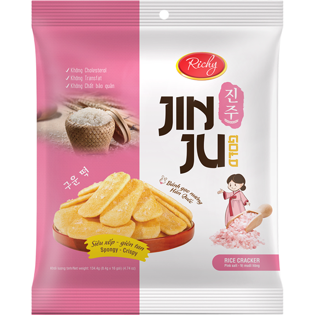 Bánh gạo Jinju vị Muối Hồng Himalaya