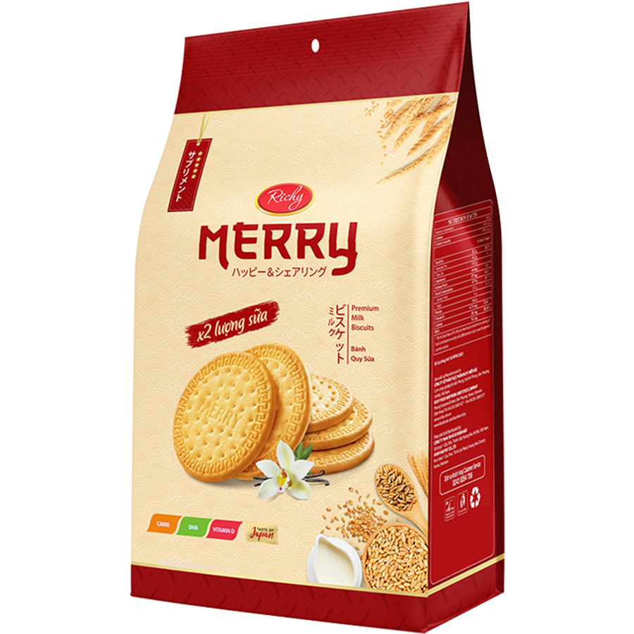 Bánh quy sữa Merry Nhật  192g