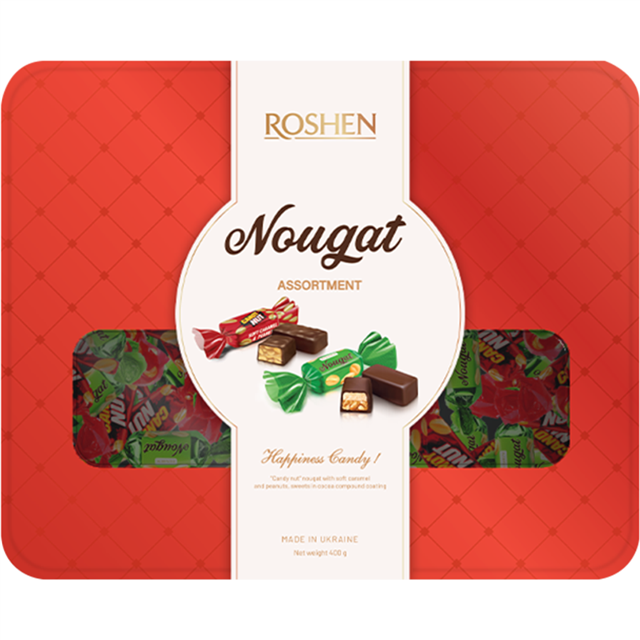 Roshen Nougat Candy 400g (Tin Box)