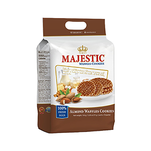 Majestic waffles cookies almond