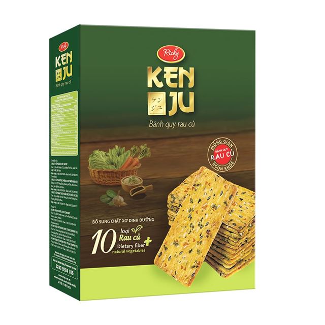 Kenju Vegetable thin Cracker box 288 gram