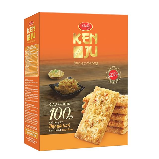 Kenju dried meat floss cracker box 288gram