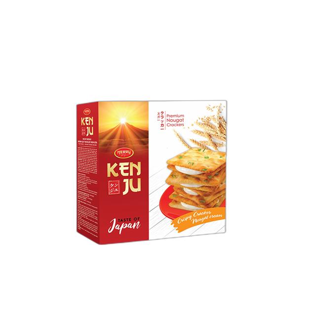 Kenju Nougat Cream Crackers box 155gram