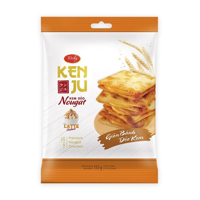 Kenju Latte custard Cream Cracker 155gram