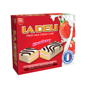Ladeli Strawberry Fresh Milk Cream Cake