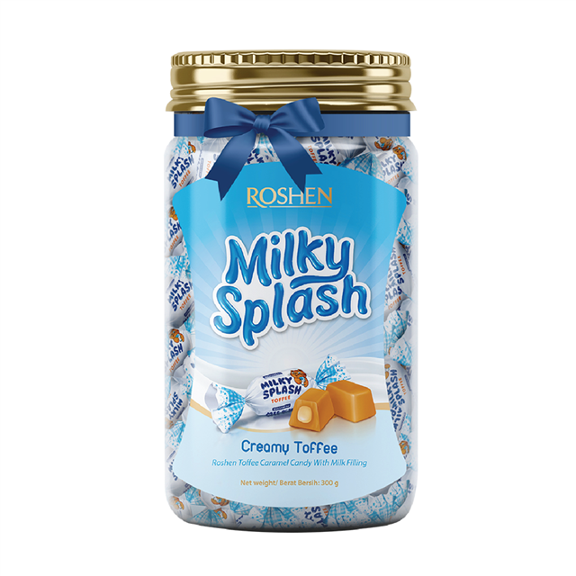 Roshen Milky Splash Candy 300g (Jar)