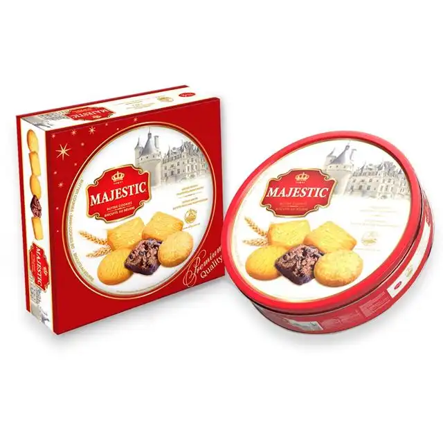 Bánh hộp thiếc Majestic 382g - đỏ