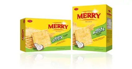 Bánh Quy Merry Gold sữa dừa hộp 330gram