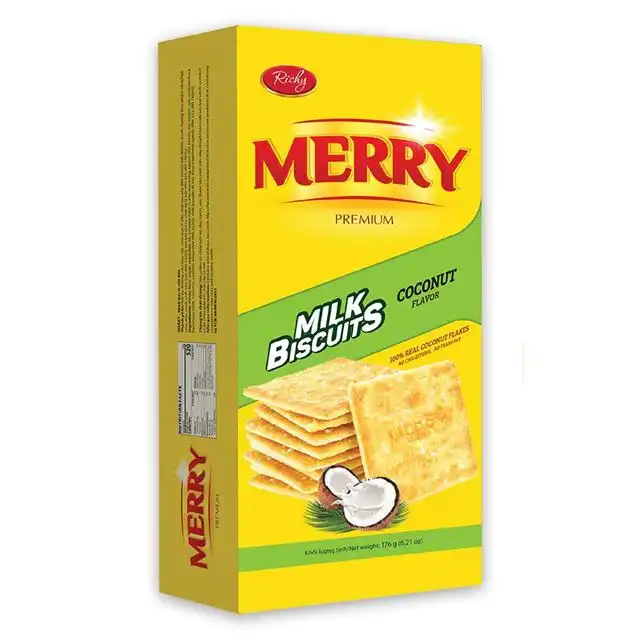 Bánh Quy Merry Gold sữa dừa hộp 198gram