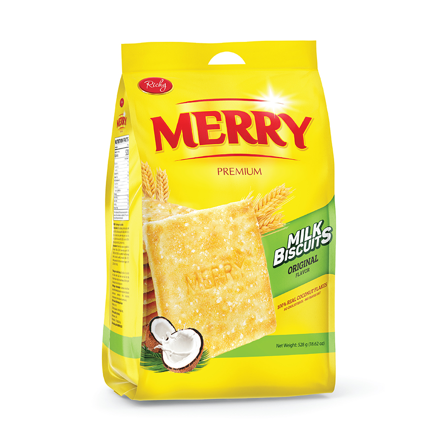 Merry Gold Cookies with coconut milk bag 528g