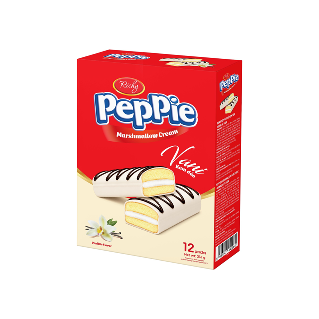 Bánh Peppie Hộp Giấy 12P 216g