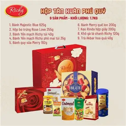 Hộp quà tết Richy - Tân Xuân Phú Quý