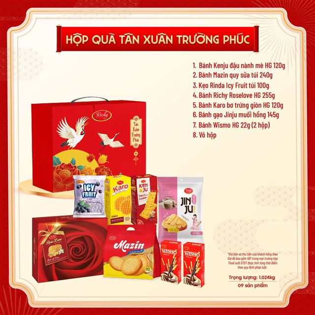 Hộp Quà Tết Richy - Tân Xuân Trường Phúc