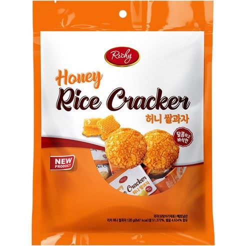 Richy Jinju Gold Honey Rice Cracker 120 gram