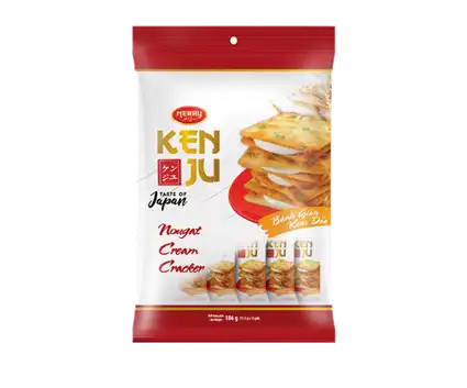 Bánh nougat hành Kenju túi 186gram