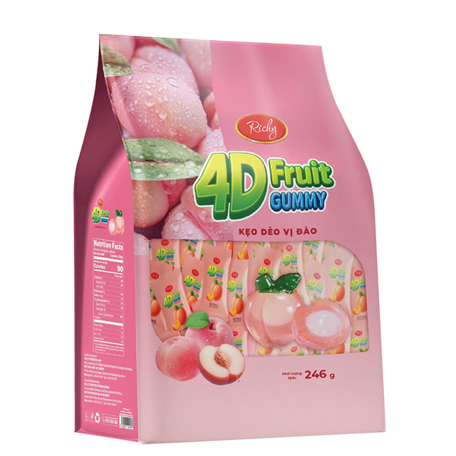 Kẹo dẻo 4D vị đào