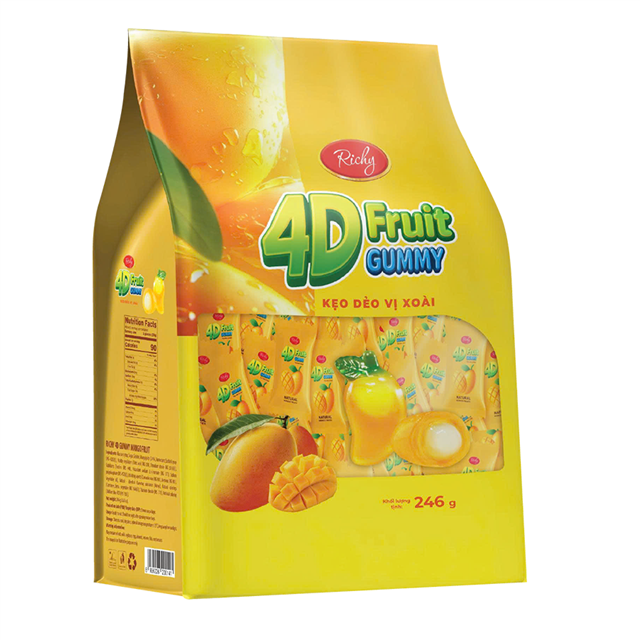 Kẹp dẻo 4D vị xoài